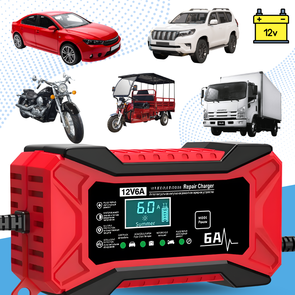 Smart 12 V batterioplader til bil og motorcykel