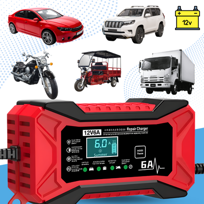 Smart 12 V batterioplader til bil og motorcykel