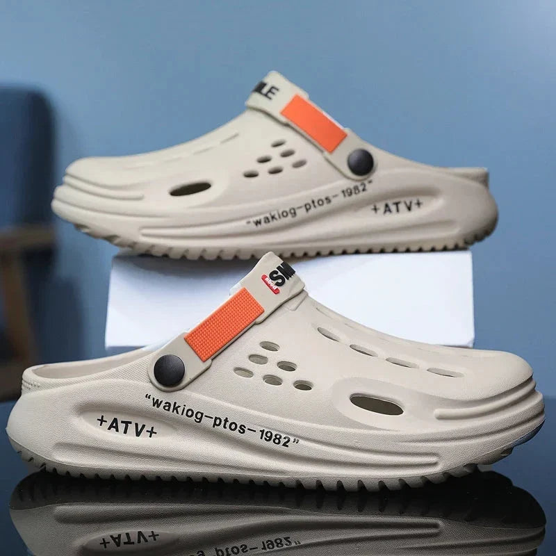 StepFlow – åndbare slip-on træsko til herre – billede 9