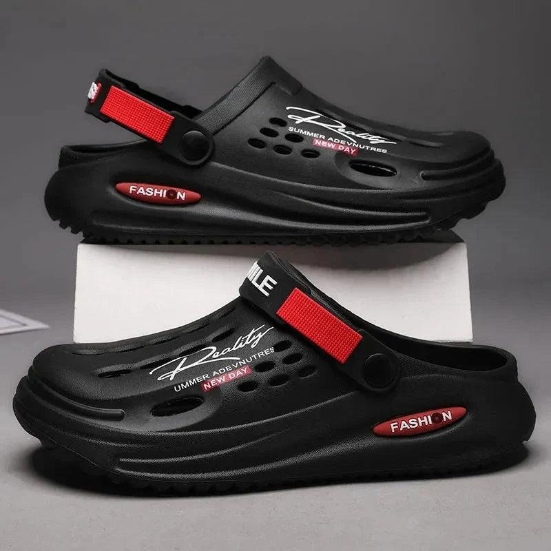 StepFlow – åndbare slip-on træsko til herre – billede 5