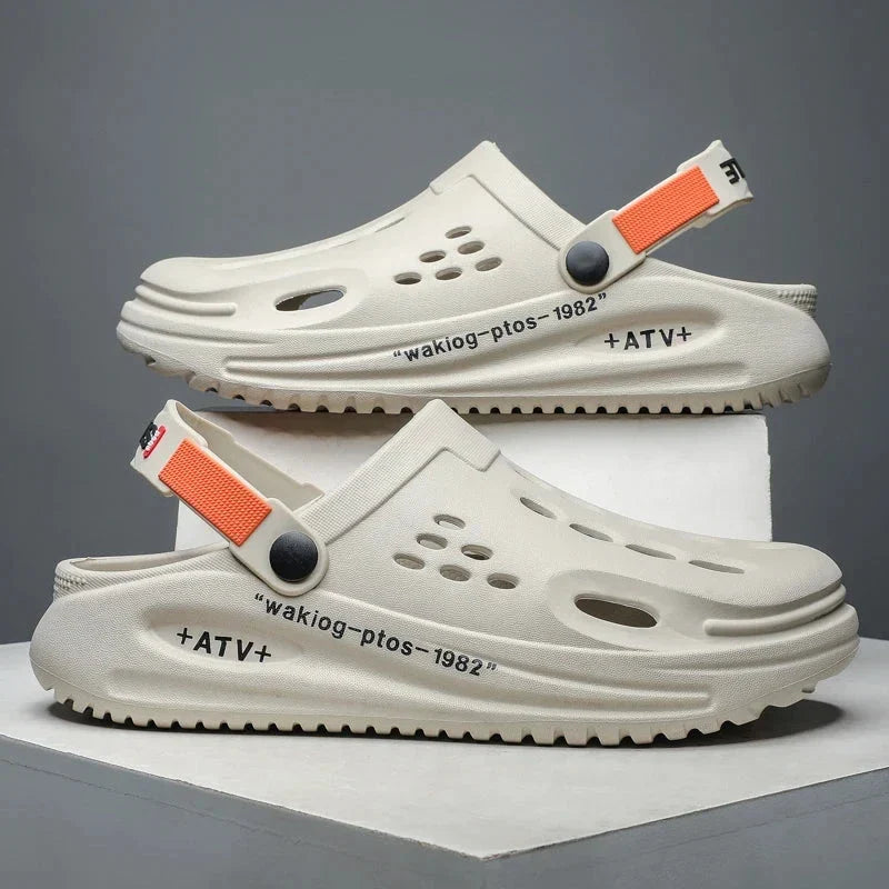 StepFlow – åndbare slip-on træsko til herre – billede 8