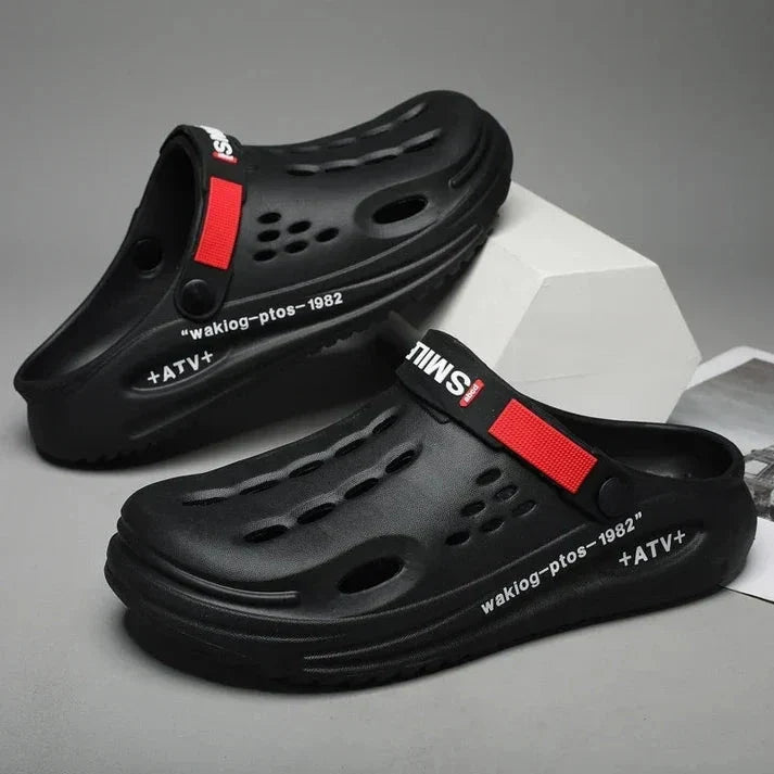 StepFlow – åndbare slip-on træsko til herre – billede 10