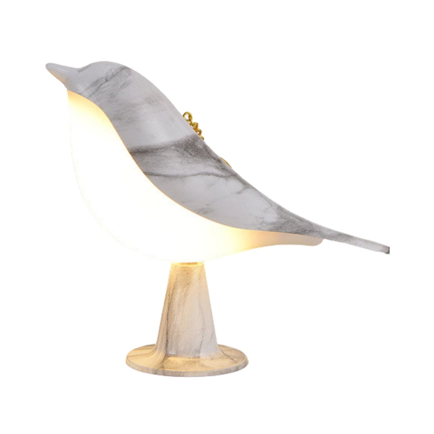 Genopladelig fugleformet LED-bordlampe