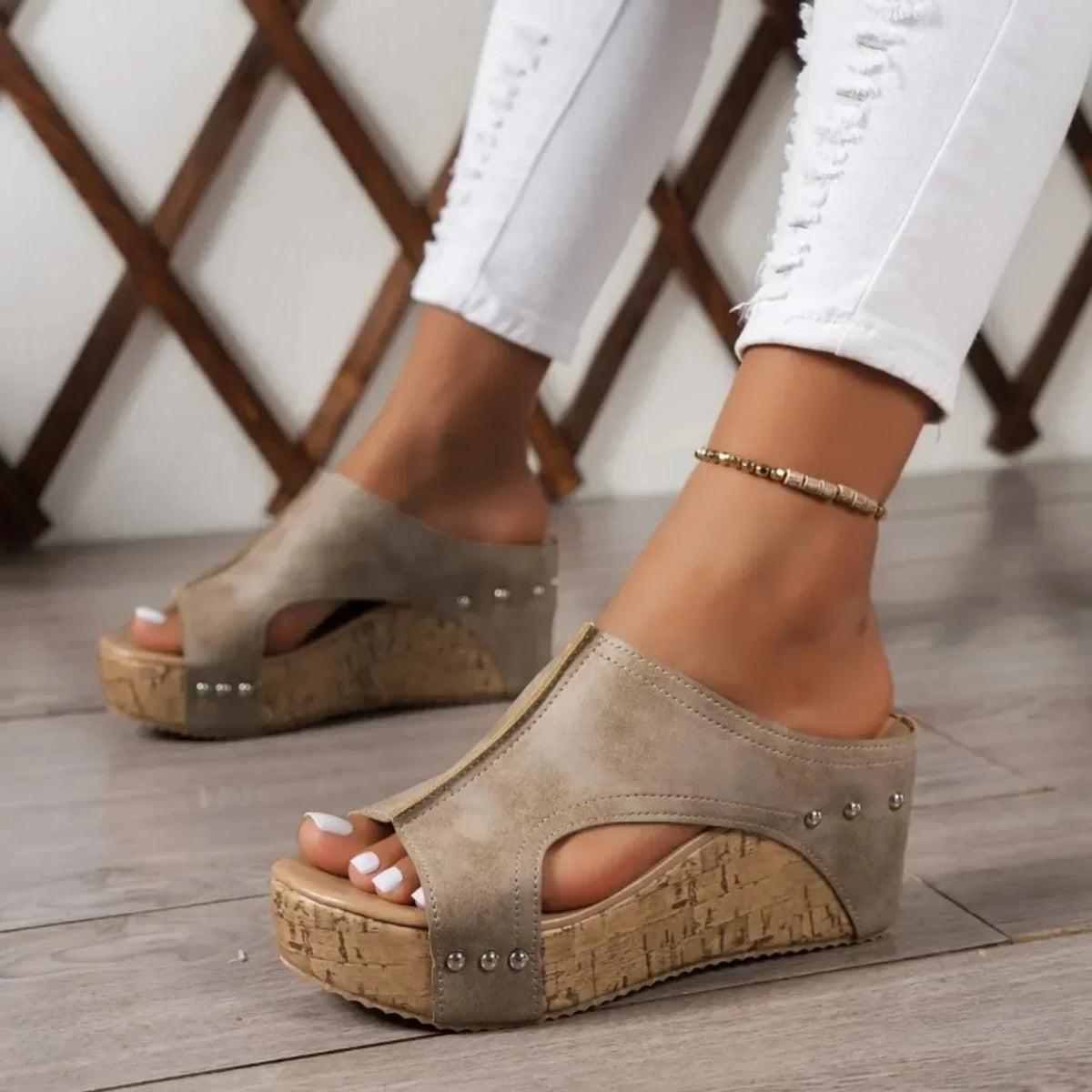 Vintage Charm – kilehælssandaler – billede 11