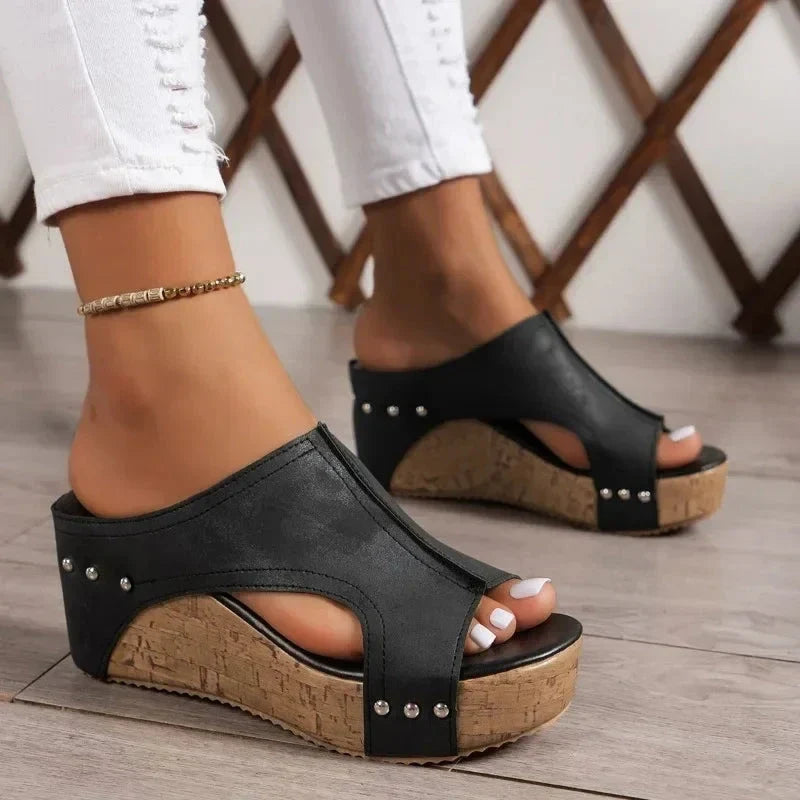 Vintage Charm – kilehælssandaler – billede 5