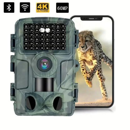 Vildtkamera med 4K-video, 60 MP og appstyring