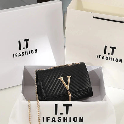Broderet crossbody-festtaske til kvinder