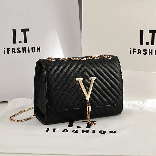 Broderet crossbody-festtaske til kvinder