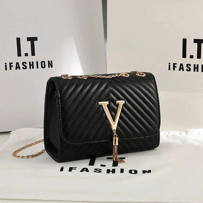 Broderet crossbody-festtaske til kvinder