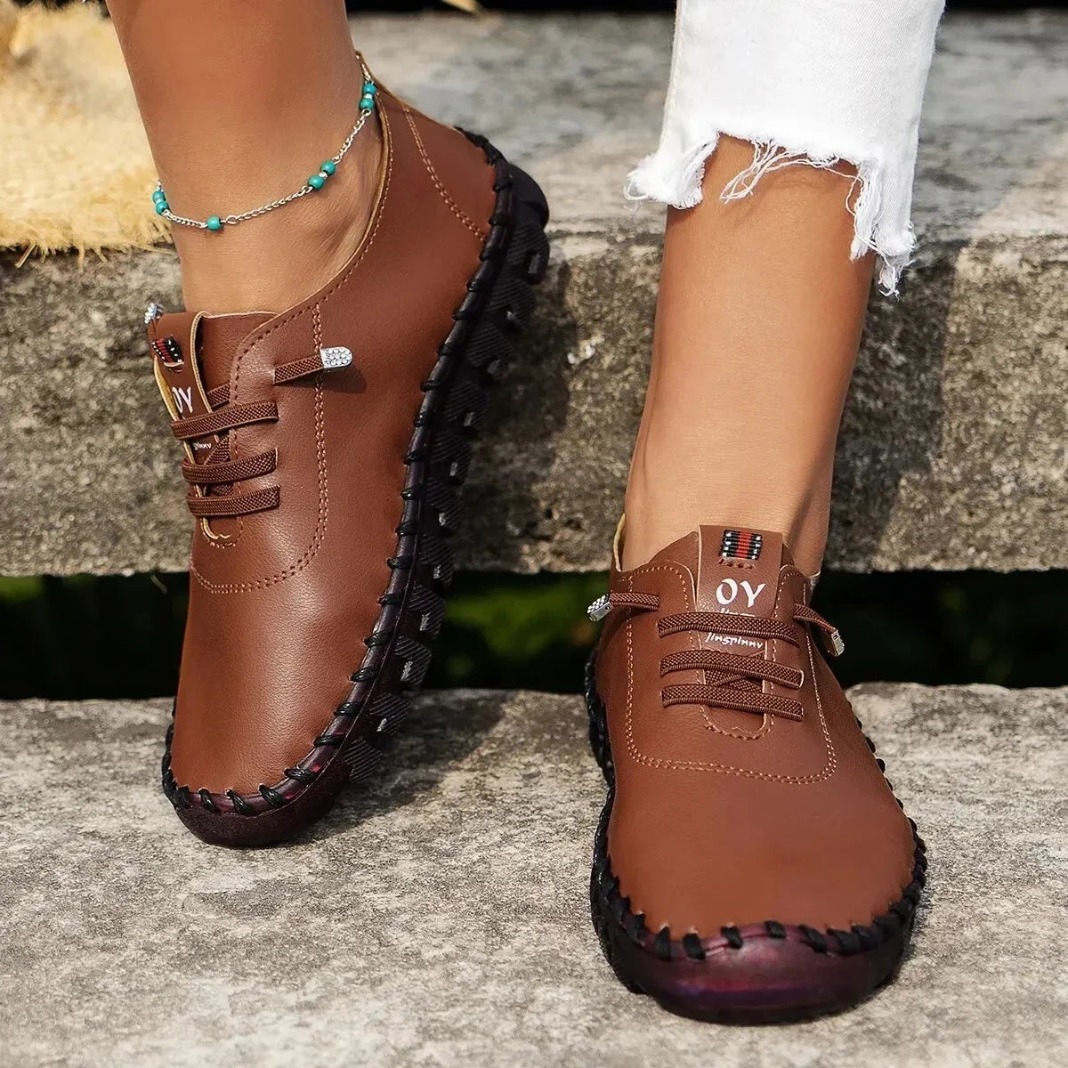 Bløde damesneakers i vegansk læder – billede 10