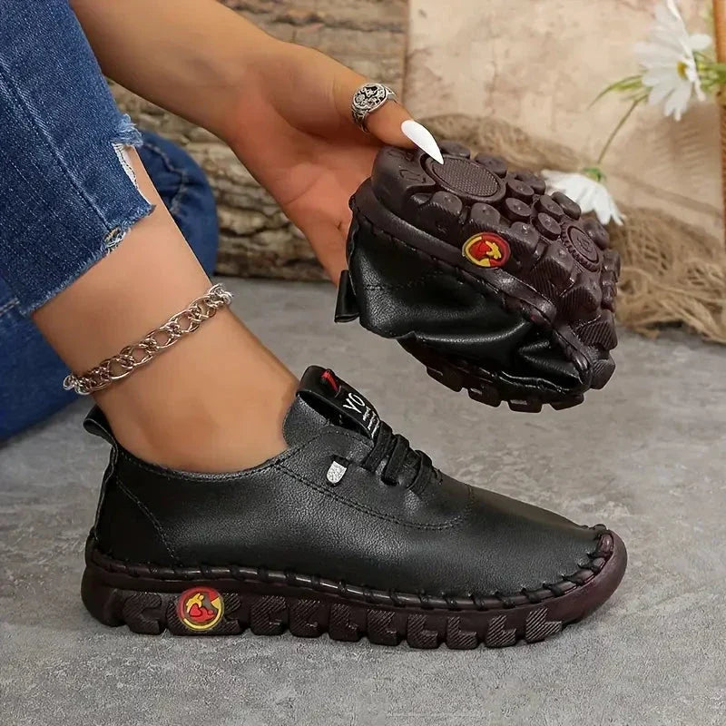Bløde damesneakers i vegansk læder – billede 3