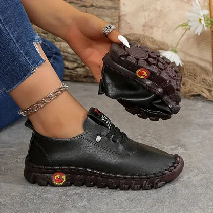 Bløde damesneakers i vegansk læder – billede 3